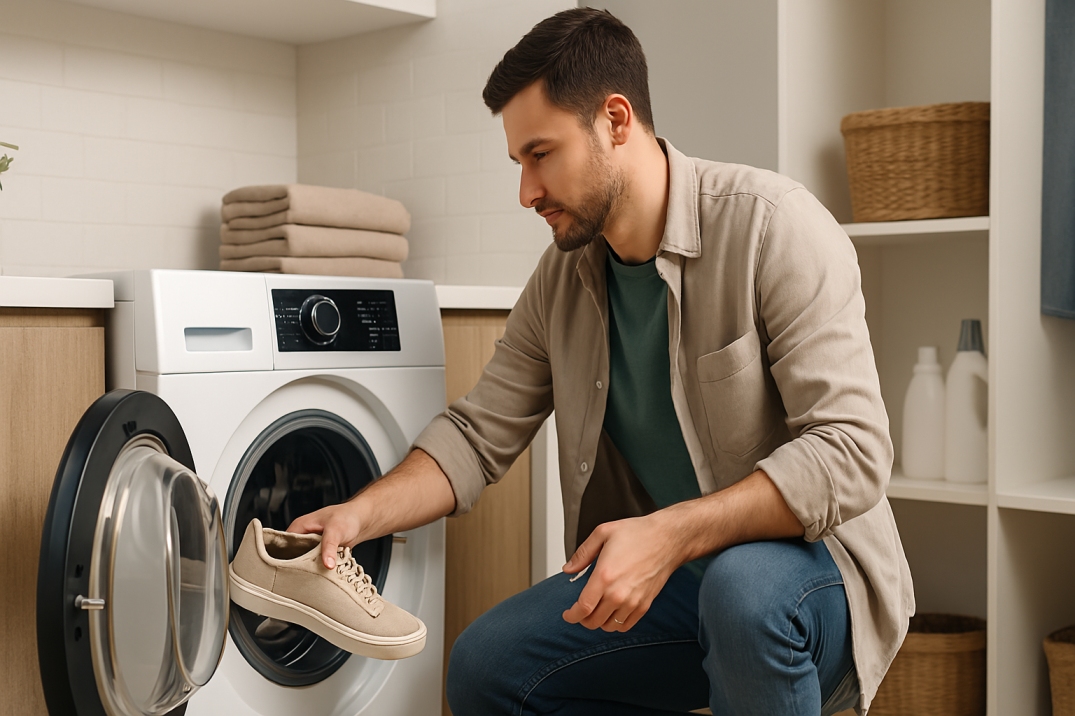 Cleaning shoes in a Washing Machine